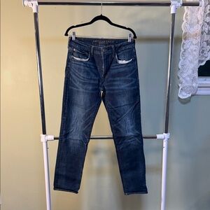 American Eagle Outfitters Men's Dark Blue Slim Jeans